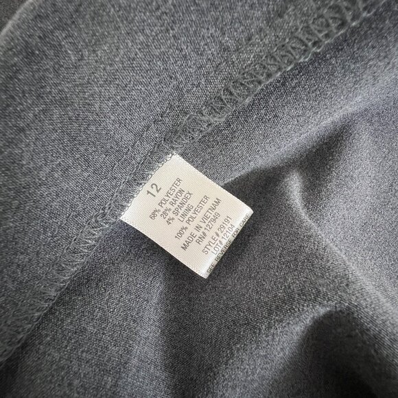 Emma & Michele Gray Sheath Dress with Peplum Waist – NWT – Size 12 - Picture 13 of 14